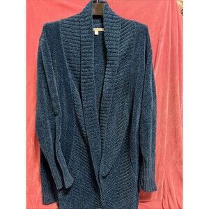 Women’s Seven7 Seven 7 Chenille Cardigan Sweater Sz XL Teal